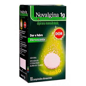 Novalgina 1g com 10cpr Efervecentes