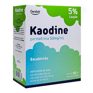 KAODINE PERMETRINA LOÇÃO 5% 60ml GEOLAB