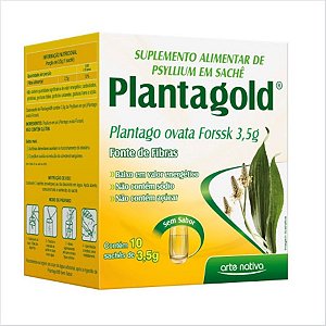 PLANTAGOLD 3,5G COM 10 SACHES SEM SABOR ARTE NATIVA