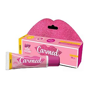 Carmed Hidratante Labial BFF Rosa Glitter Efeito Gloss 10g