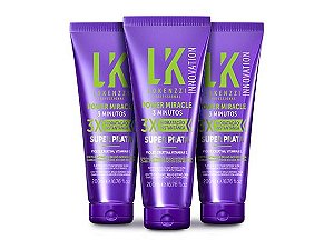 kit 03 (três) Lokenzzi power Miracle Super Prata Hidr 200ml