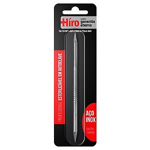 HIRO PALITO PONTA DUPLA P/ CUTICULAS DE INOX 1 UN