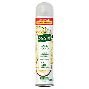 DESODORANTE SUAVE JASMIN E COCO 200ML  LV MAIS PG MENOS