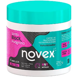 CREME HIDRATANTE NOVEX SANTO BLACK PODEROSO 210GR