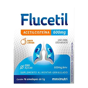 ACETILCISTEINA - FLUCETIL 600MG ZERO ACUCAR 16CAPS