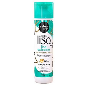 SHAMPOO SALON LINE MEU LISO EXTREMO BRILHO ESPELHADO 300ML