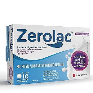 ZEROLAC 10.000UFCC 10CPR MASTIGÁVEIS UQ