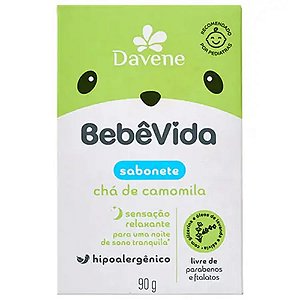SABONETE BEBE VIDA VEGETAL  CHA DE CAMOMILA 90G