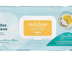 TOALHAS UMEDECIDAS FELLCLEAN ADULTO C/40 UNIDADES  26CMX 20CM