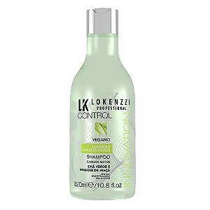 SHAMPOO LOKENZZI VEGANO CHA VERDE E VINAGRE DE MACA 320ML