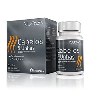 NUOVA CABELOS E UNHA 60 CAPSULAS CATARINENSE