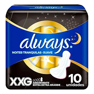 ABS ALWAYS NOTURTNO SUAVE HIPER ABAS XXG C 10 UN