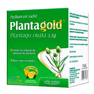 PLANTAGOLD 5G COM 10 SACHES SABOR LARANJA ARTE NATIVA