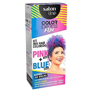 KIT TONALIZANTE SALON LINE PINK SHOW +BLUE ROCK 100ML CADA