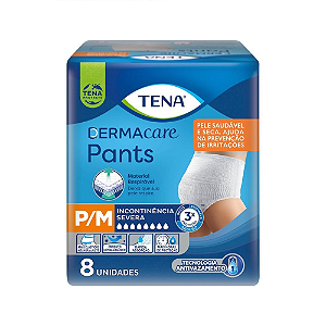 FRALDA GERIATRICA TENA PANTS DERMACARE 8UN P/M