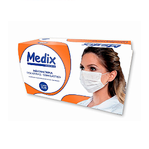 MEDIX MASCARA TRIPLA C/ ELASTICO 50 UNIDADES
