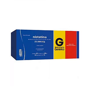 NISTATINA 25000UI/G  CR VAG 60GC/14 APLI