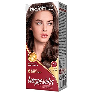 TINTURA PROBELLE BURGUESINHA SEM AMONIA 7.1 LOURO ACINZENTADO