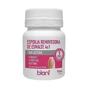 BLANT ESPONJA REMOVEDORA DE ESMALTE SEM ACETONA 4X1 75ML
