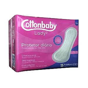 PROTETOR DIARIO COTTONBABY LADY C 15 UN  S ABAS