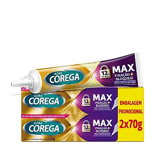 KIT COREGA MAX CREME 70G C/ 2  UNIDADES