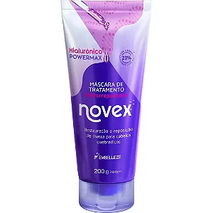 MASCARA TRATAMENTO CAPILAR NOVEX  HIDRORREPOSITORA POWERMAX  HIALURONICO 200MG
