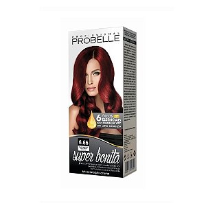 TINTURA PROBELLE SUPER BONITA 6.66 LOURO ESCURO VERMELHO INTENSO