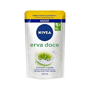 SABONETE LIQUIDO NIVEA  REFIL ERVA DOCE 200ML