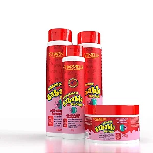 KIT BABABLU MORANGO SHAMPOO 400ML+ CONDICIONADOR 400ML+ MASCARA 300G+ FINALIZADOR