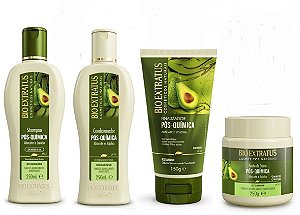 KIT BIO EXTRATUS POS-QUIMICA ABACATE E JOJOBA (4 PRODUTOS)