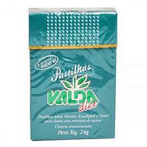VALDA PASTILHA DIET MENTOL 24G