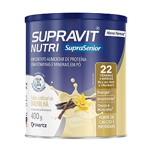 SUPRAVIT NUTRI BAUNILHA 400G HERTZ
