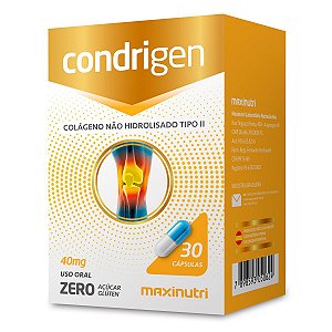 Condrigen Colágeno 40mg 30cps - Maxinutri