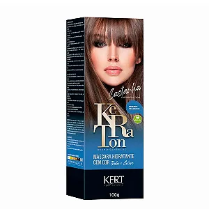 KERATON BANHO DE BRILHO SEM AMONIA CASTANHO NATURAL  100G