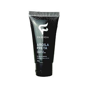 MASCARA DE LIMPEZA FACIAL FASHION  ARGILA PRETA 30G