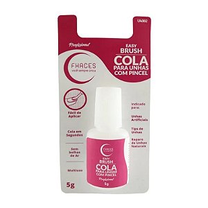 COLA UNHAS POSTIÇAS FHACES COM  PINCEL 5G