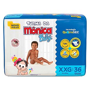FRALDA TURMA DA MONICA  MEGA XXG 36UN