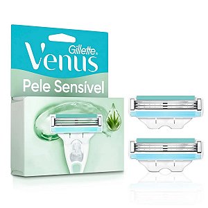 CARGA GILLETTE VENUS PELE SENSIVEL C/2 UNIDADES