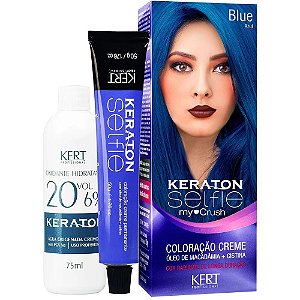 COLORAÇÃO CREME KERATON SEFIE MY CRUSH AZUL BLUE