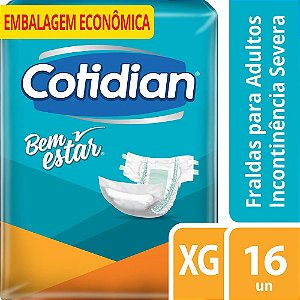 FRALDA GERIATRICA COTIDIAN BEM ESTAR TAM.XG 16 UNIDADES