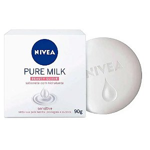 SABONETE NIVEA PURE MILK SENSITIVE 90G