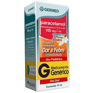Paracetamol Bebê Sabor Cereja 100mg/15ml Germed