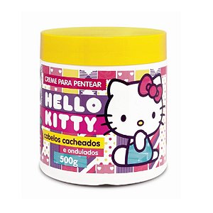 Creme Pentear Hello Kitty 500g Cabelos Cacheados Ondulados