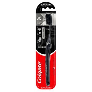 ESCOVA DE DENTE COLGATE SLIM SOFT BLACK MACIA