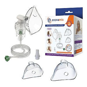 MICRONEBULIZADOR UNIVERSAL ENOVAMIX COM 3 MASCARAS