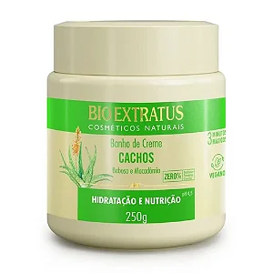 BANHO DE CREME BIOEXTRATUS CAHOS BABOSA E MACADAMIS 250 G