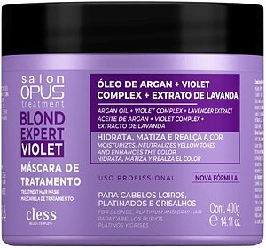MASCARA CAPILAR SALON OPUS BLOND EXPERT VIOLET 400G