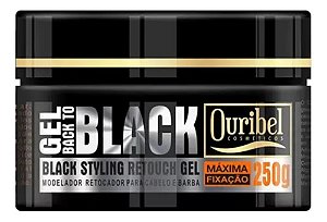 GEL MODELADOR OURIBEL BLACK CABELO E BARBA 250G