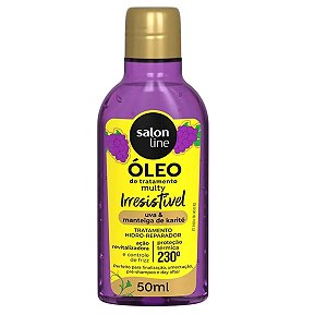 ÓLEO TRATAMENTO CAPILAR UVA HIDRO REPARADOR SALON LINE 50ML