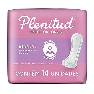 Protetor Diário Plenitud Femme Longo Incontinência Urinária Leve 14un